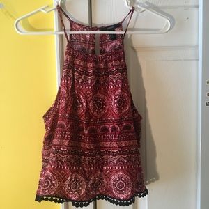 Crop Top Flowy Tank Top